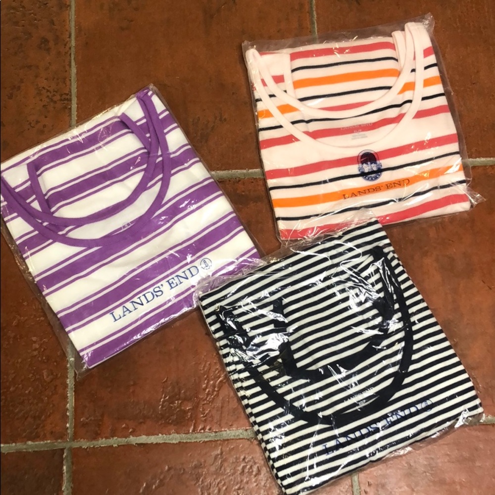 3 New In Package Lands’ End XL Petite Tank Tops